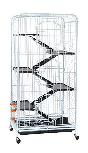 Gaiola Luxo Palace Mundo Roedor Para Pequenos Roedores (Branco)