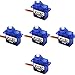 FEETECH 90R 5packs 360 Degree Continuous Servos with Plastic Shell