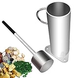 Rock Crusher, Glass Crusher, Heavy-Duty Ore Crusher for Mining, Manual Hand Gold Rock Crusher, Crush Tool of Gold Panning, Crusher of Rockhounding Enthusiasts and Master of Glass Crafts