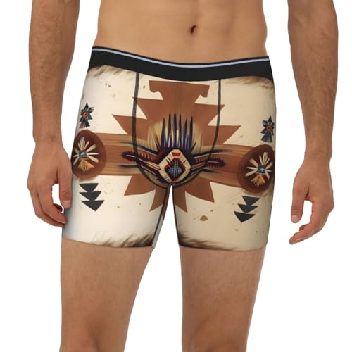 Native American Patterns Men's boxer briefs, high-elastic, breathable fabric, multiple sizes (S-2XL)2
