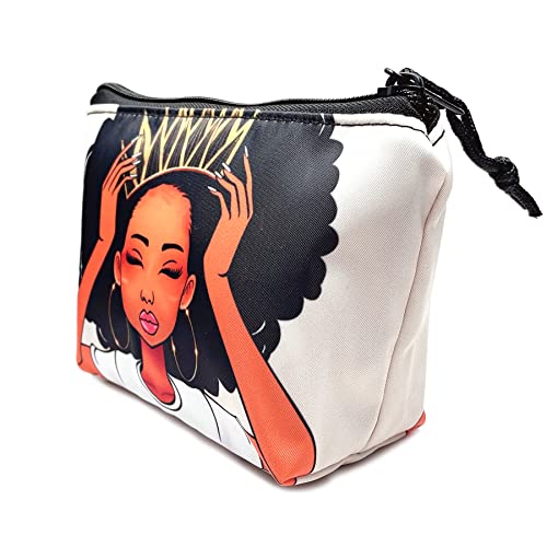 2-Pieces-Makeup-Bag-Accessories-Pouch-Black-Queen-Afro-Melanin-Art-Travel-Toiletry-Bag-Reusable-Cosmetic-Organizer-for-Women-Afro-Gifts
