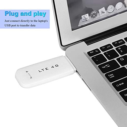 Elprico 4G USB WiFi Dongle, 4G LTE USB Network Adapter Wireless WiFi Hotspot Router Modem Stick, White Portable 100 Mbit/s Highspeed WiFi Hotspot (with WiFi Function)