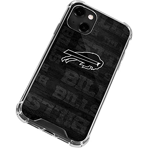 Skinit Clear Phone Case Compatible with iPhone 13 - Officially Licensed NFL Buffalo Bills Black & White Design