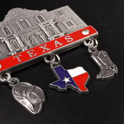 Imán decorativo San Antonio Alamo de metal, 3.5 pulgadas miniatura 4
