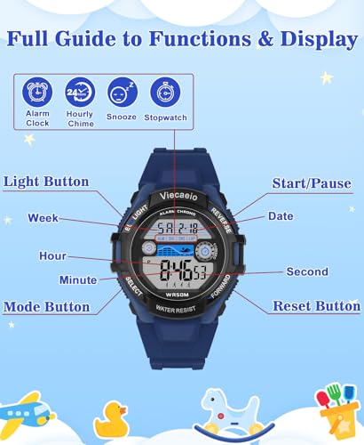 Image of Kids Digital Watch for Boys Girls, Waterproof LED Colorful Lights Sports Watch Suitable for 5-17 Years Old Teenagers (with Gift Box)