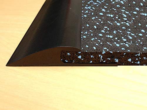 American Floor Mats Rubber Flooring Beveled Edge Ramps (12 Linear Feet, High Profile)