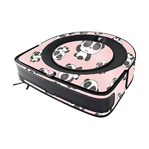 Image of MightySkins Glossy Glitter Skin Compatible with iRobot Roomba s9 Vacuum - Panda Hello | Protective High-Gloss Glitter Finish | Easy to Apply and Change Styles | Made in The USA