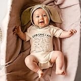 BOUTIKOME Dinosaur Romper Newborn Infant Baby Boys Girls Onesie T Shirts Short Sleeve Tops Inspirational Clothes 0-12 Months(Beige,0-3M)