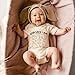 BOUTIKOME Dinosaur Romper Newborn Infant Baby Boys Girls Onesie T Shirts Short Sleeve Tops Inspirational Clothes 0-12 Months(Beige,0-3M)
