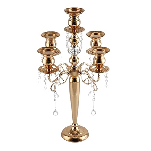CVNIMV - CVNIMV Chandelier de Mariage Vintage de Style européen Guide Routier décoration d'hôtel Art en Fer Table de dîner aux chandelles