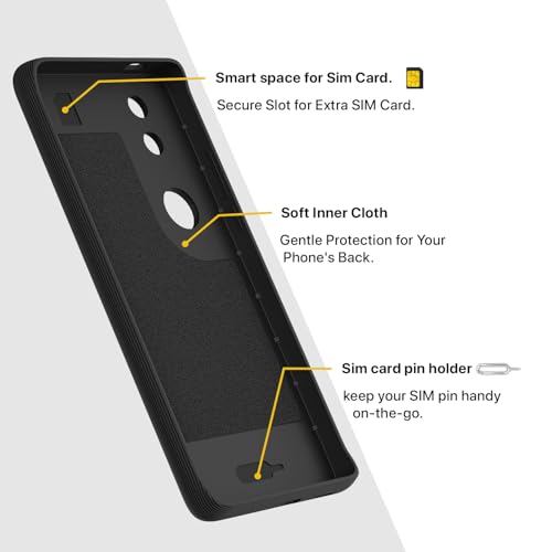 Image of Outlouders Back Cover for Vivo T4R 5G / iQoo Z10R 5G / Vivo V50 5G / V50e 5G | Full Camera Protection | TPU Soft Flexible Shockproof Bumper Case (Black)