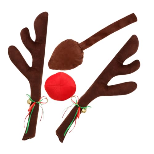 Décoration de Noël pour voiture et trajets hivernaux en famille : kit bois de cerf en flanelle