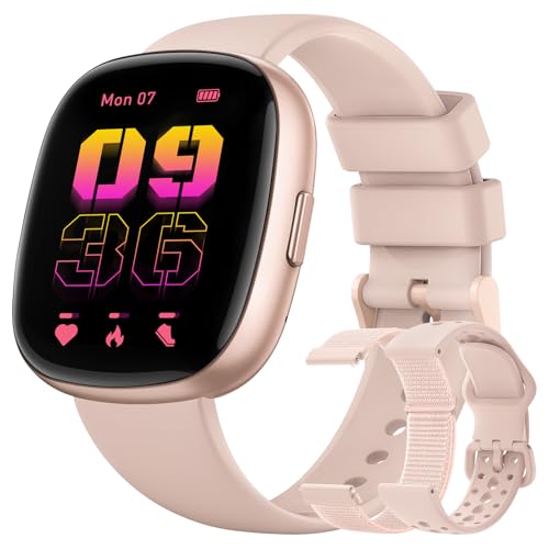 Image of Smart watch for Men Women Fitness: 1.83 inchFitness Tracker with Blutooth Call 24 /7 Heart Rate SpO2 Sleep Monitor IP68 Waterproof 120+Sport Mode Activity Tracker Compatible iPhone Android Phones (3 Bands)