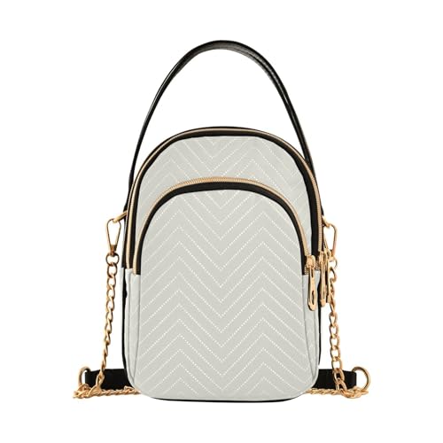 Ivory White Crossbody Bags Purses Trendy Shoulder Handbags Quilted Travel