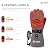 SAVIOR HEAT Heated Gloves for Men Heated Ski Gloves 10h Warm 7.4V 3000mAh Battery Thick Lining Waterproof Goatskin Palm Anti Loss Lanyard Outdoor Skiing Snowboarding for Winter (Grey, Medium)