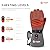 SAVIOR HEAT Heated Gloves for Men Heated Ski Gloves 10h Warm 7.4V 3000mAh Battery Thick Lining Waterproof Goatskin Palm Anti Loss Lanyard Outdoor Skiing Snowboarding for Winter (Grey, Medium)