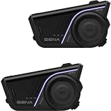 Sena 60S EVO Sistema di Comunicazione Bluetooth per Moto con Sound by Bose, Mesh & Wave Intercom, Impermeabile IPX7, Doppi Kit di Morsetti per Casco, Comando Vocale, Confezione doppia