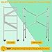 Scaffolding Work Platform, Rolling Scaffolding with Wheels, Scaffold for Building Construction, Interior Painting, Home Improvement（59.0