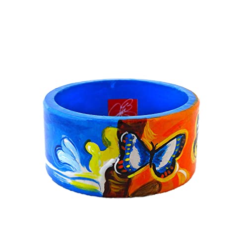Bijou en bois unique paysage avec papillons bracelet femme pour sublimer vos tenues
