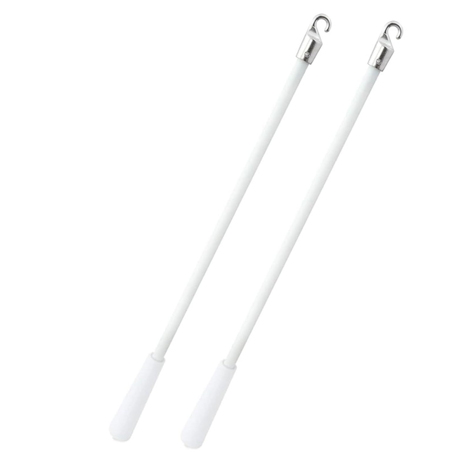 Tsophreniq Window Shade Pull Rod, 43cm Fiberglass, Transparents with Hook and Comfortable Grip for Daily Use Blind Stick Hook