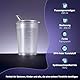 THERACASO Schnabelbecher Set – 3x 250 ml Schnabeltasse inkl. je 3 Deckel (4x4 mm & 12x10 mm Öffnungen) für Senioren, Kinder & Patienten mit eingeschränkter Motorik – Transparent, spülmaschinenfest