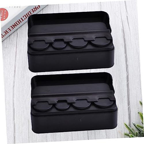 Caja organizadora para monedas para auto 2 piezas miniatura 3