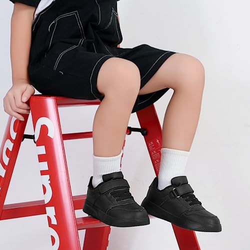 Dswed Black Kids Tennis Shoes Breathable Running Shoes Walking Shoes Fashion Sneakers For Boys And Girlslittle Kid Size 12.5 M Us #TOP3