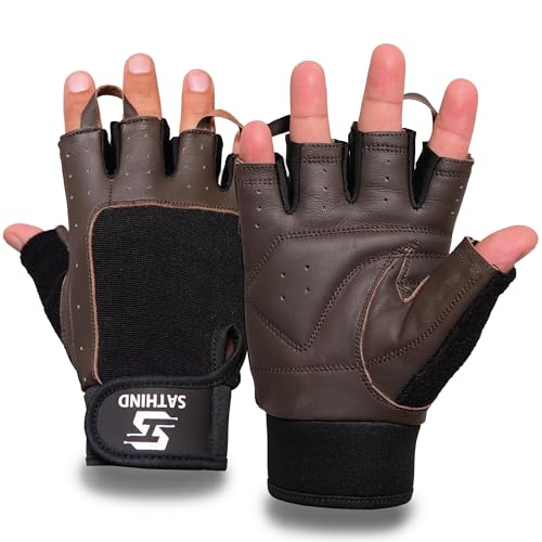 Leather Workout Gloves for Men & Women