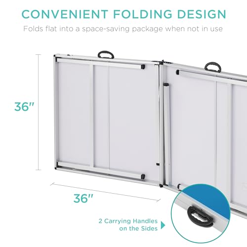 Best Choice Products Tragbares Tischtennis-Set mit 2 Paddeln, 2 Bälle, Netz, Tragetasche, verstellbare Füße, 1,8 x 0,9 m – Bild 5