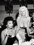 Jayne Mansfield & Sophia Loren 8.5x11" Photo Print Busty Actresses Sharing a Drink -  Risque Photography