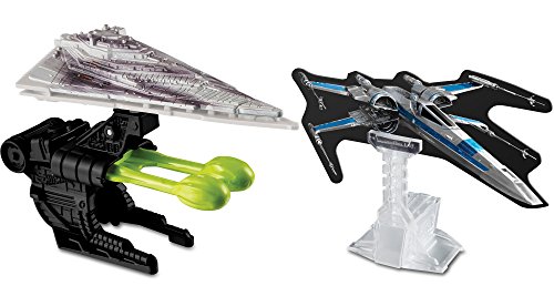 Hot Wheels Boys Star Wars Trade-Up Ep7 Villain Flagship (Battle Damage) Starship