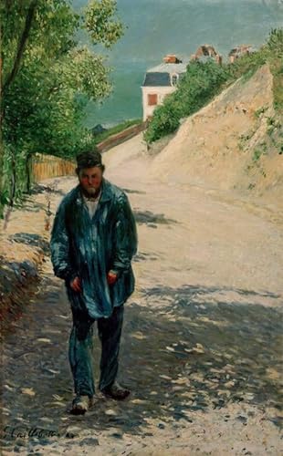 Cuadros grandes Gustave Caillebotte para tapar imperfecciones de pared pasillo