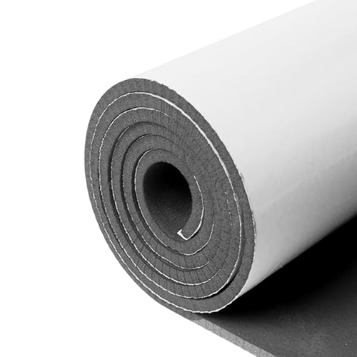 Image of DGSL Foam Insulation Neoprene Sheets with Adhesive, 13''W x 80''L x 1 /4''T | Weatherproof Soundproof Padding for Automotive, Multi-Function Soundproof Large Closed Cell Neoprene Rubber Roll