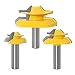 Produktbild WSOOX 3 Stk 1/2" Schaft 45 Grad Verleimfräser Gehrung Fräse Lock Miter Router Bit Holzbearbeitung Fräser Oberfräser Werkzeug Joint Tenon Cutter