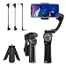 Produktbild SNOPPA Atom Smartphone Gimbal Stabilisator Kabelloses Laden Eingebauter Mikrofonanschluss, 24 Betriebsstunden für iPhone X XS max XR 8 7 6 Plus, Samsung S9+ S8+ 9 8 7 6, Huawei (Schwarz)