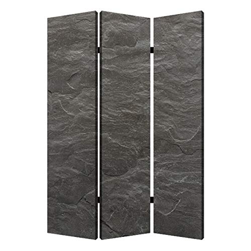 Screen Gems Black Slate 3-panel Room Divider 6 ft. Tall