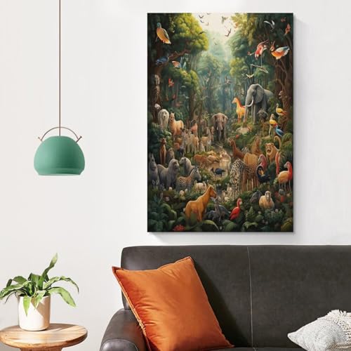 Impression sur Toile Animaux de la Jungle Haute Définition - 4