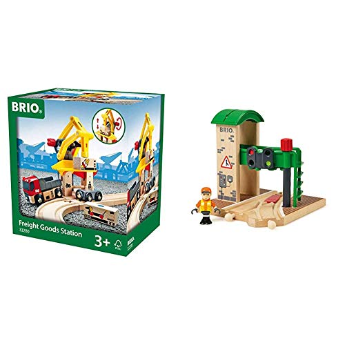 Promo 40% OFF BRIO World - 33280 Freight Goods Station  2 Piece Toy Train Accessory for Kids Ages 3 and Up