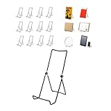 KINGDOM SOLUTIONS | Adjustable 3.8' x 8.5' Wire Easel 12-pack display book, cookware, electronic, plate, brochure, comic, photo, frame, cosmetic, picture, stand, table display holder Black