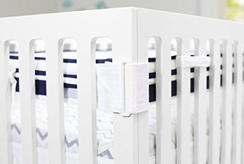 Just Born Fresh Air Crib Liner, Navy/Blue/White - Thumbnail 4