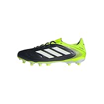 adidas Copa Pure III League Firm Multi Ground Football Boots, Scarpe da Calcio Unisex-Adulto, Core Black, Cloud White, Lucid Lemon, 42 2, 3 EU