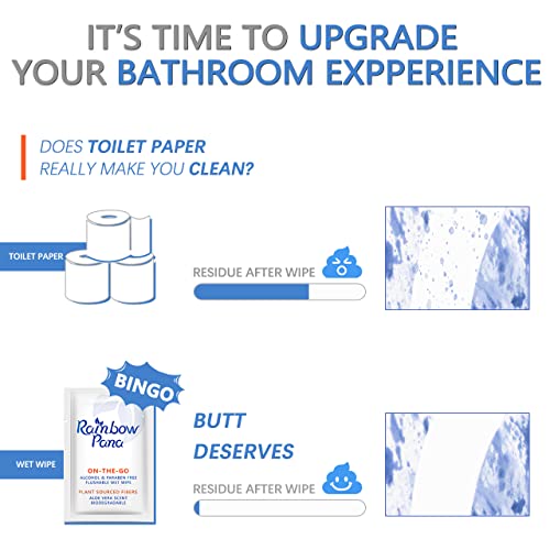 Rainbow Pana Biodegradable Skin Cleansing Wipe, 240 Count, for Sensitive Skin