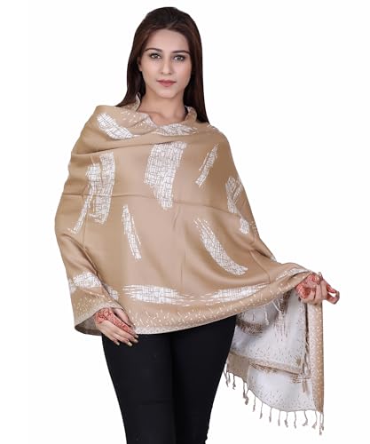 Image of KTI Winter Acrylic Colorful Printed Soft Stylish Stole for Women (MULTICOLOUR)