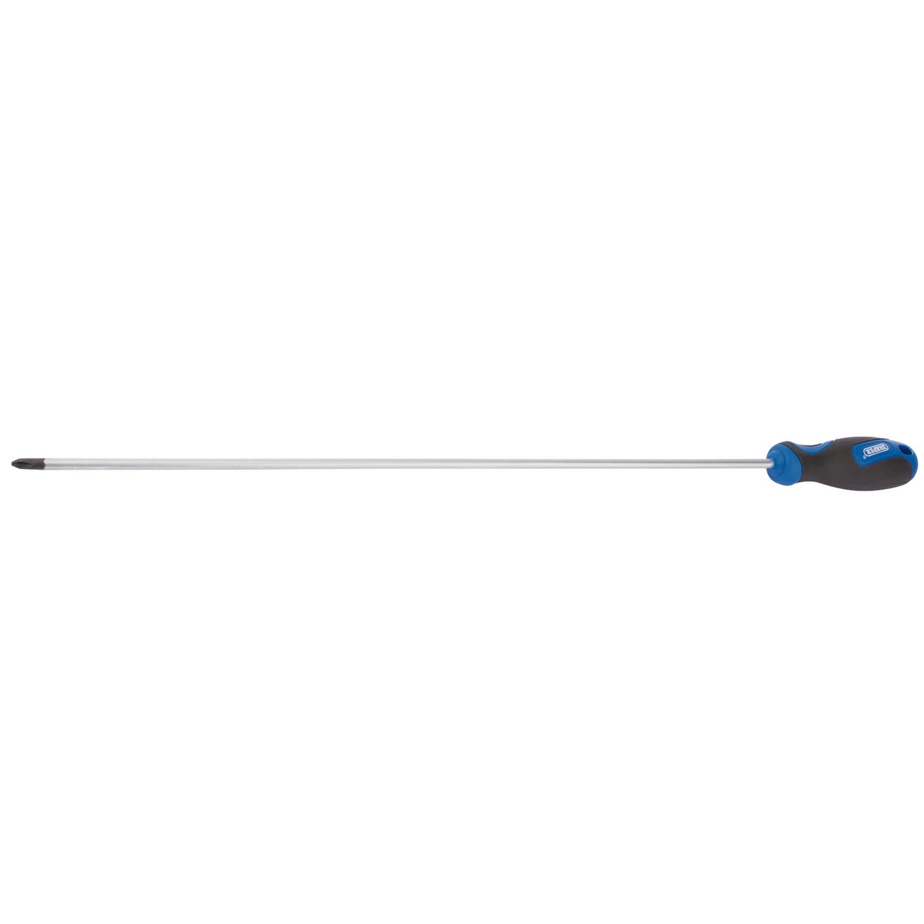 Draper 53502 Extra Long Reach Soft Grip Cross Slot Screwdriver No2 x 450mm