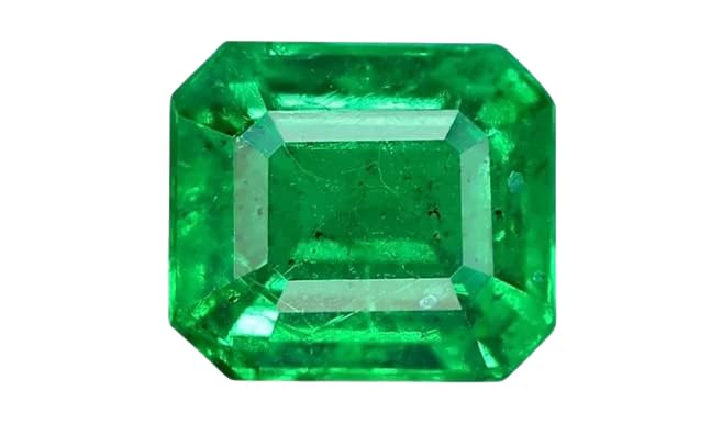 Émeraude zambienne naturelle de 5,55 carats non traitée pour haute joaillerie