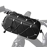 Bolsas para manillar de bicicleta, bolsa reflectante impermeable de 2,1 L, bolsa de almacenamiento plegable para bicicleta, para ciclismo de montaña, ciclismo de carretera, turismo, viajes, al aire