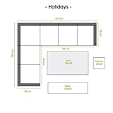 BRAST Poly-Rattan Gartenmöbel Essgruppe Lounge Set Sitzgruppe Outdoor Möbel Garten - 4