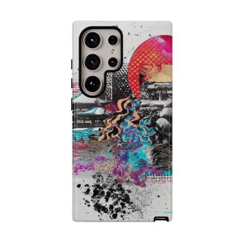 Coque résistante Samsung S24 Ultra rose - Protéger avec style jardin zen