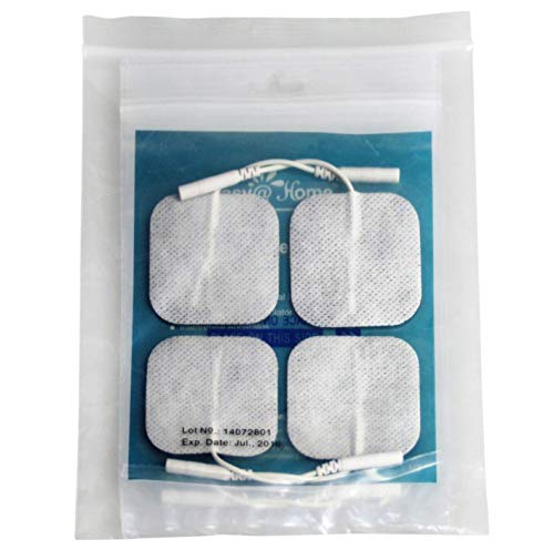 8 Pads Of Easy@Home 2"X 2" Tens Unit Reusable Self Stick Carbon Electrode Pad - Non Irritating #TOP7