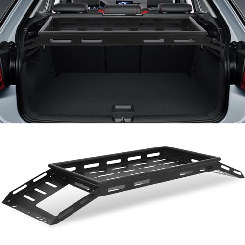 Heavy Duty Rear Cargo Basket Rack for 2007-2024 Wrangler JK, JKU, JL & JLU Unlimited 4 Door Hardtops - 330 LBS Capacity Interior Luggage Carrier Shelf